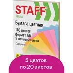Գունավոր թուղթ STAFF "Profit Pastel", A5, 100 թերթ, 5 պաստելային գույն - STAFF (SKU: 110891) - Image 2 of 9 | Zangezur Pro