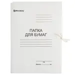 Ստվարաթղթե թղթապանակ կապիչներով BRAUBERG - BRAUBERG (SKU: 124567) - Image 2 of 7 | Zangezur Pro
