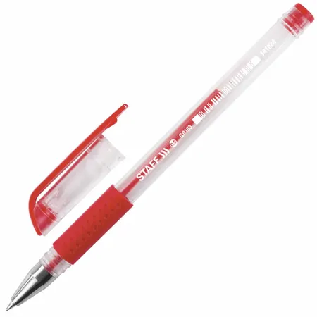 Գել գրիչ՝ բռնակով STAFF «EVERYDAY» GP-193, ԿԱՐՄԻՐ - STAFF (SKU: 141824) | Zangezur Pro