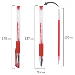 Գել գրիչ՝ բռնակով STAFF «EVERYDAY» GP-193, ԿԱՐՄԻՐ - STAFF (SKU: 141824) - Image 7 of 8 | Zangezur Pro