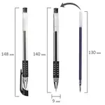 Գելային գրիչ STAFF "Basic Needle", սև - STAFF (SKU: 143679) - Image 8 of 9 | Zangezur Pro