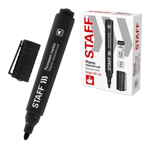 Պերմանենտ մարկեր STAFF (Սև) - STAFF (SKU: 152174) | Zangezur Pro