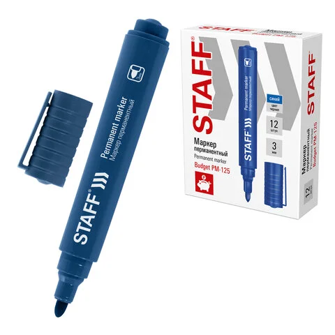 Անջնջելի մարկեր STAFF (Կապույտ) - STAFF (SKU: 152175) | Zangezur Pro