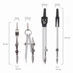 Գծագրական գործիքների հավաքածու BRAUBERG «Architect» (7 առարկա) - BRAUBERG (SKU: 210346) - Image 10 of 15 | Zangezur Pro