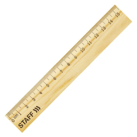 Փայտե քանոն STAFF Wood 15 սմ - STAFF (SKU: 210797) | Zangezur Pro