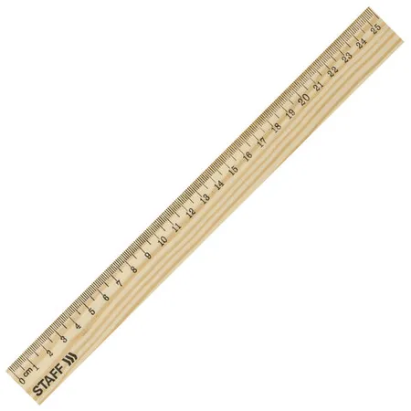 Փայտե քանոն STAFF 25 սմ (Կանադական սոճի) - STAFF (SKU: 210799) | Zangezur Pro