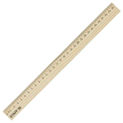Փայտե քանոն STAFF 30 սմ (Կանադական սոճի) - STAFF (SKU: 210800) | Zangezur Pro