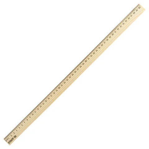 Փայտե քանոն STAFF Wood 50 սմ (Կանադական սոճի) - STAFF (SKU: 210802) | Zangezur Pro