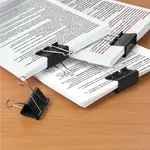 Թղթի սեղմակներ STAFF Everyday, 41 մմ (Սև) - STAFF (SKU: 224609) - Image 6 of 9 | Zangezur Pro