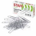 Ցինկապատ մեծ ամրակներ STAFF Everyday (50 մմ, 100 հատ) - STAFF (SKU: 226755) - Image 1 of 7 | Zangezur Pro