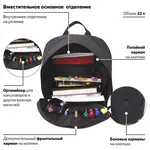 BRAUBERG URBAN Black Melange ուսապարկ - BRAUBERG (SKU: 228841) - Image 14 of 19 | Zangezur Pro