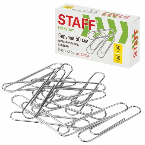 Մետաղական մեծ թղթամրակներ STAFF Everyday (50 մմ) - STAFF (SKU: 270434) | Zangezur Pro