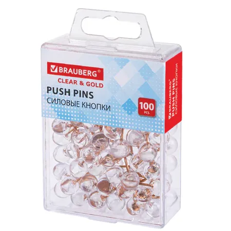 Կոճգամներ BRAUBERG Clear & Gold (Թափանցիկ ոսկեգույնով) - BRAUBERG (SKU: 272760) | Zangezur Pro