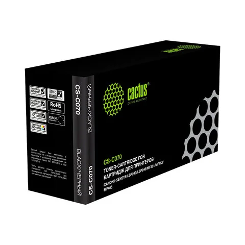 Լազերային քարթրիջ CACTUS CS-C070 Canon i-SENSYS-ի համար (Սև) - CACTUS (SKU: 364441) | Zangezur Pro