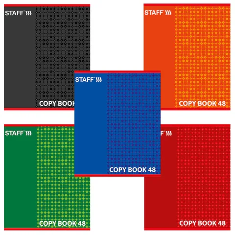 A5 տետր STAFF One Colour, 48 թերթ, վանդակավոր - STAFF (SKU: 402782) | Zangezur Pro