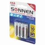 Մարտկոցների Կոմպլեկտ 4 հատ, SONNEN, AAA (LR03, 24A), ալկալային - SONNEN (SKU: 451088) - Image 5 of 9 | Zangezur Pro