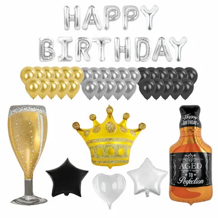 Փուչիկների դեկորատիվ հավաքածու BRAUBERG «Happy Birthday» (52 կտոր) - BRAUBERG (SKU: 591898) | Zangezur Pro