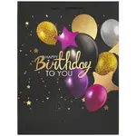 Նվերի տոպրակ XL ZOLOTAYA SKAZKA "Happy Birthday" (Սև, 33x13x45 սմ) - ЗОЛОТАЯ СКАЗКА (SKU: 608240) - Image 2 of 6 | Zangezur Pro