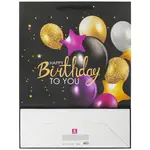 Նվերի տոպրակ XL ZOLOTAYA SKAZKA "Happy Birthday" (Սև, 33x13x45 սմ) - ЗОЛОТАЯ СКАЗКА (SKU: 608240) - Image 3 of 6 | Zangezur Pro
